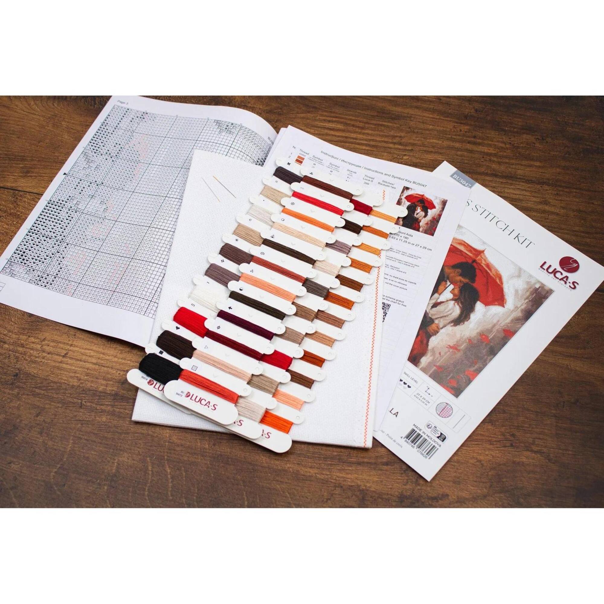 Luca-S Under The Umbrella Counted Cross Stitch Kit
